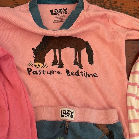 Bundle of 5 Hatley and one Lazy one pajamas sets - Picture 6 of 9